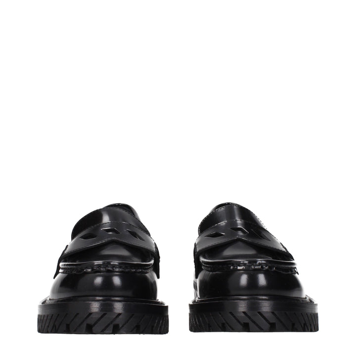 Off-White sorte loafers i skinn uten lisser