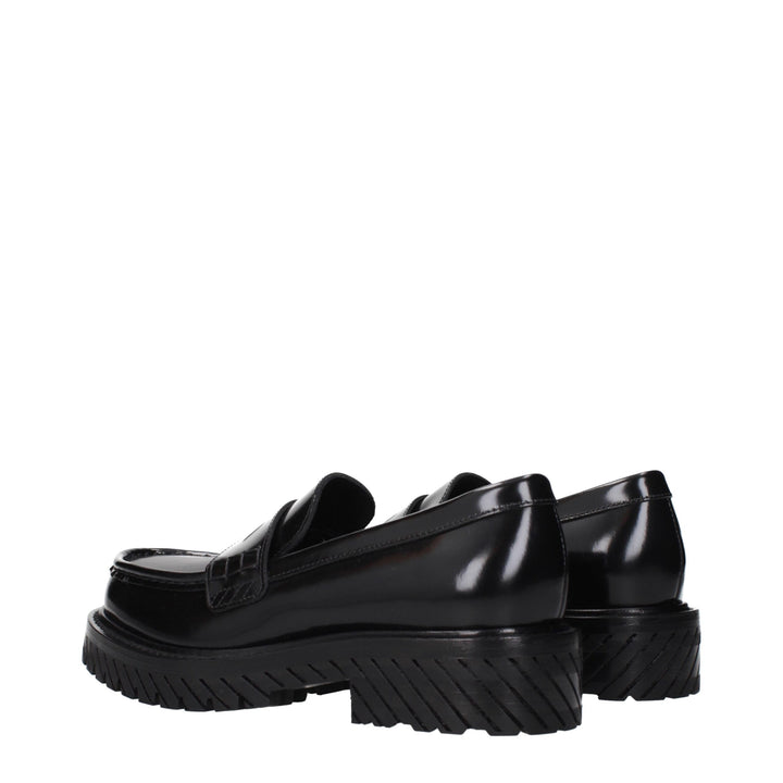 Off-White sorte loafers i skinn uten lisser
