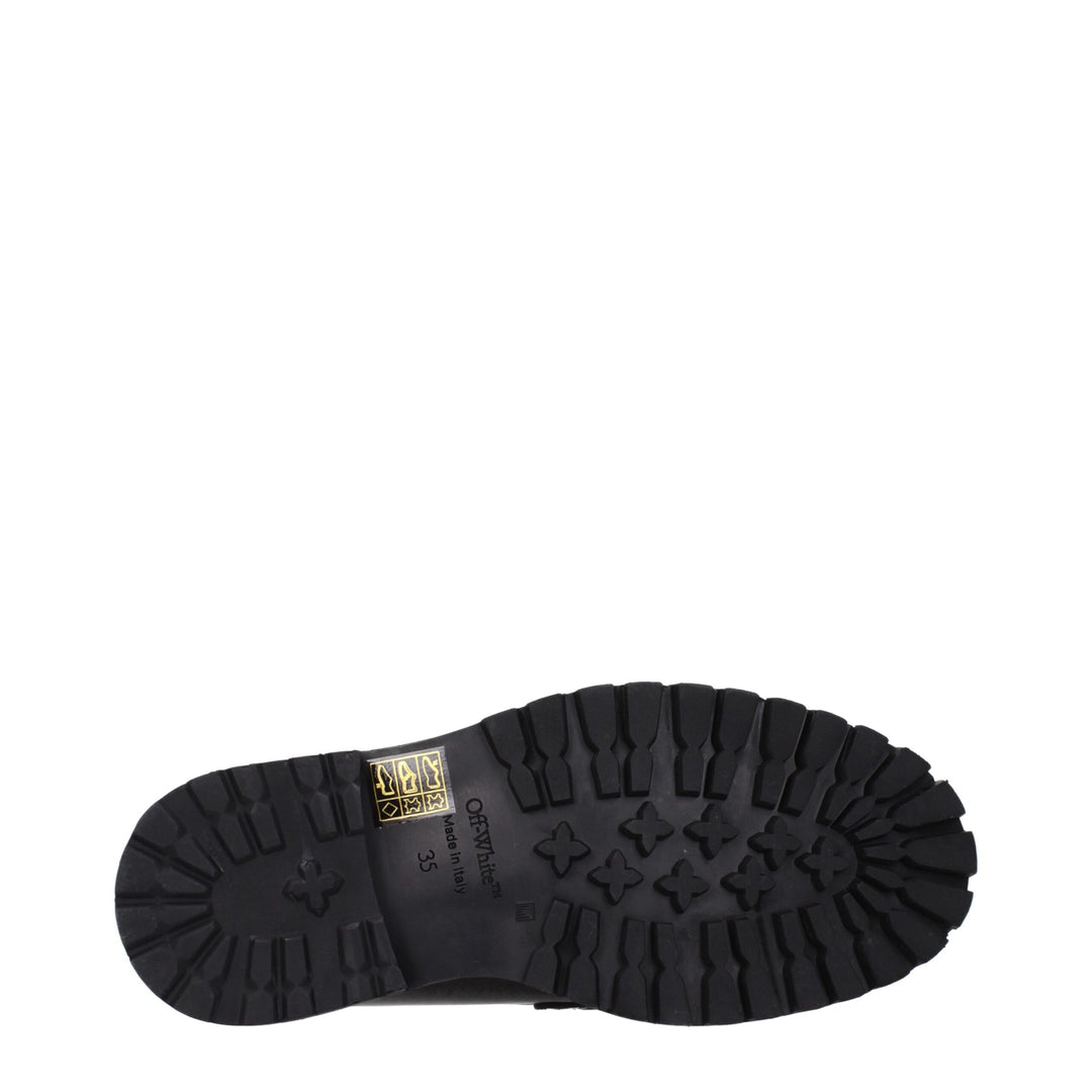 Off-White sorte loafers i skinn uten lisser