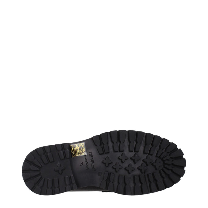 Off-White sorte loafers i skinn uten lisser