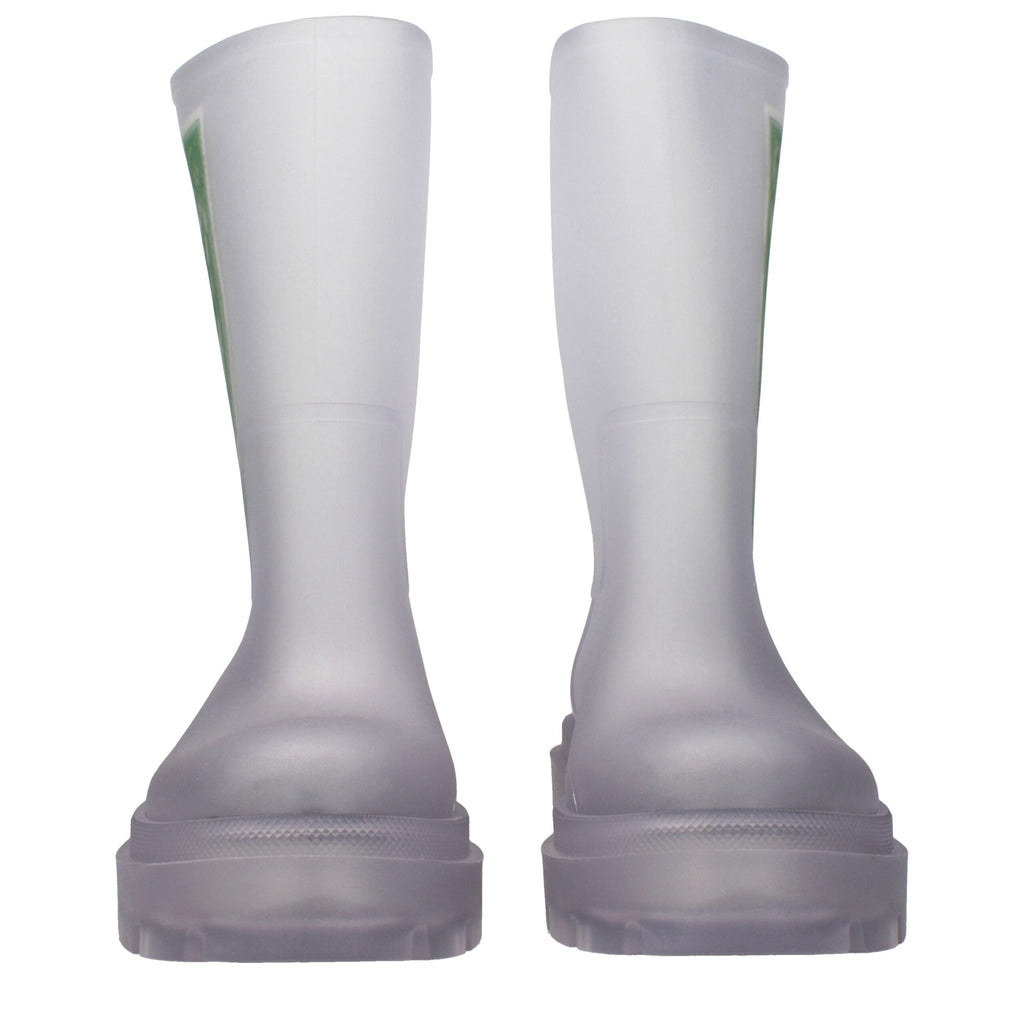 Off-White Transparent Pvc Ankle Boots