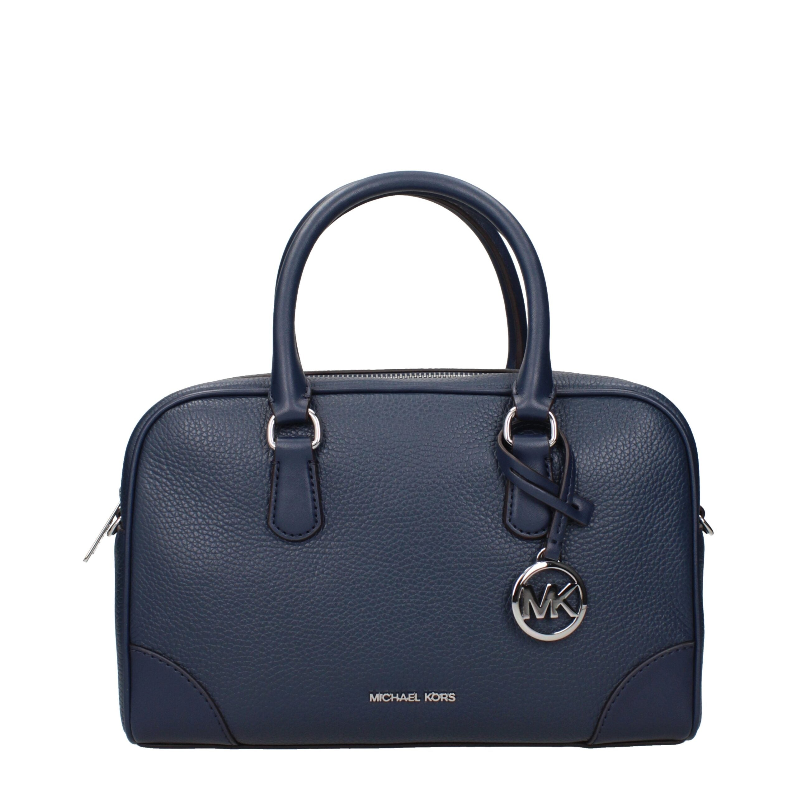 Michael Kors håndveske i blått skinn