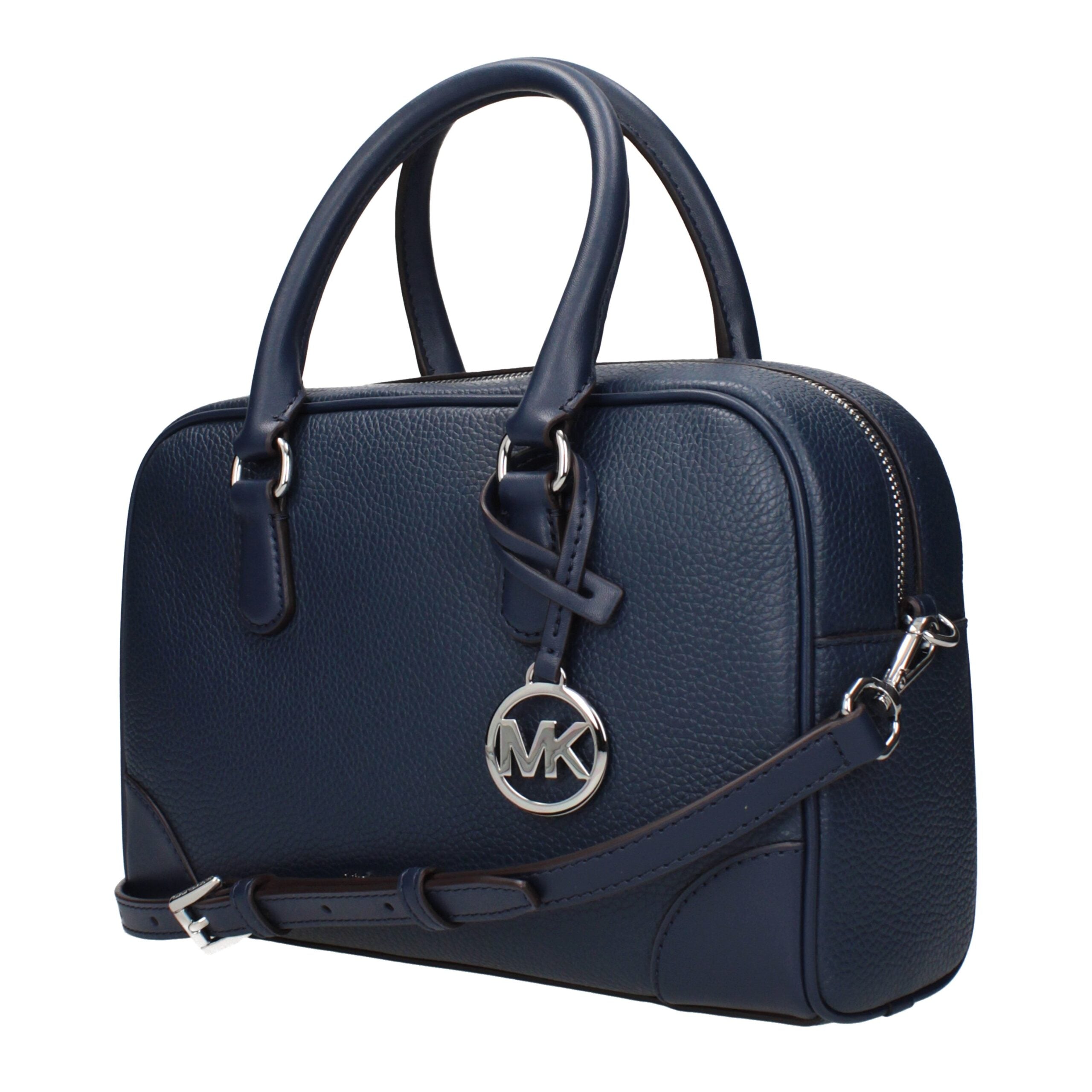 Michael Kors håndveske i blått skinn