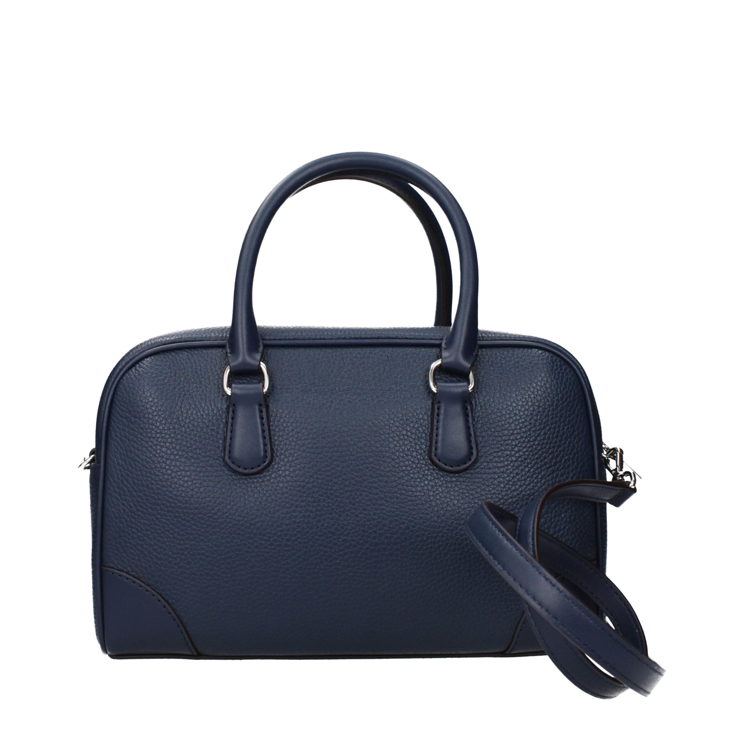 Michael Kors håndveske i blått skinn
