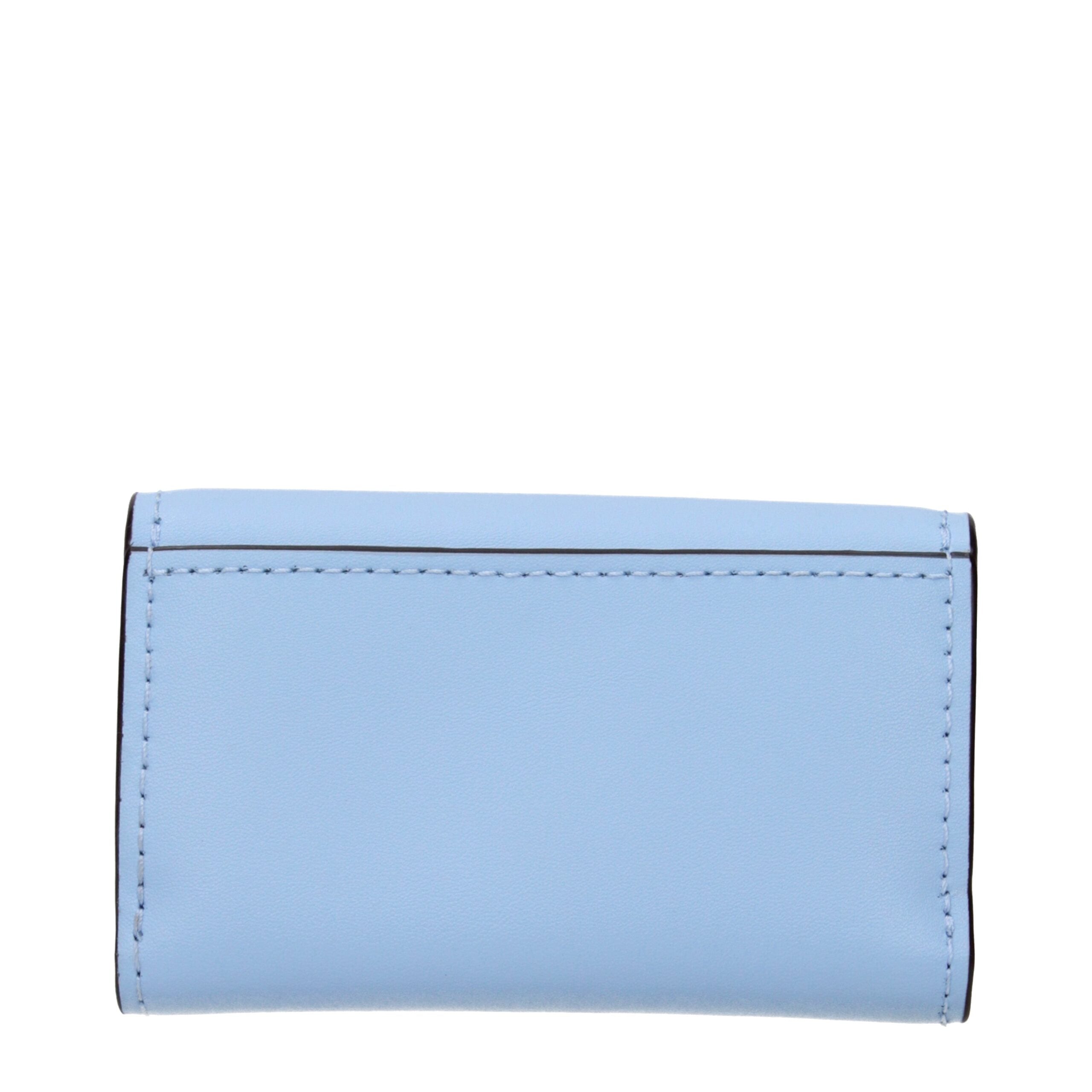 Cartera de piel azul claro Michael Kors