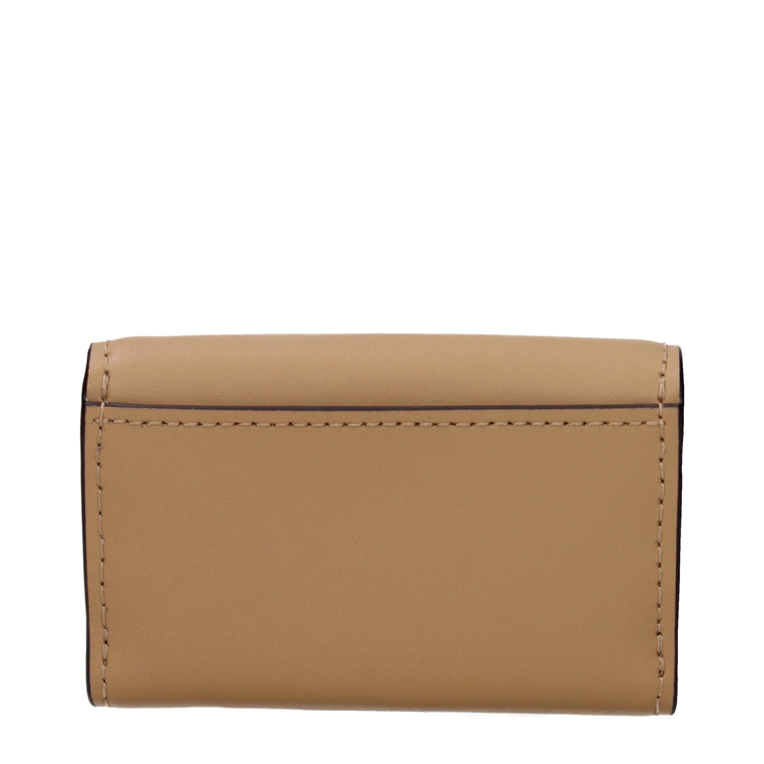Cartera de cuero marrón Michael Kors