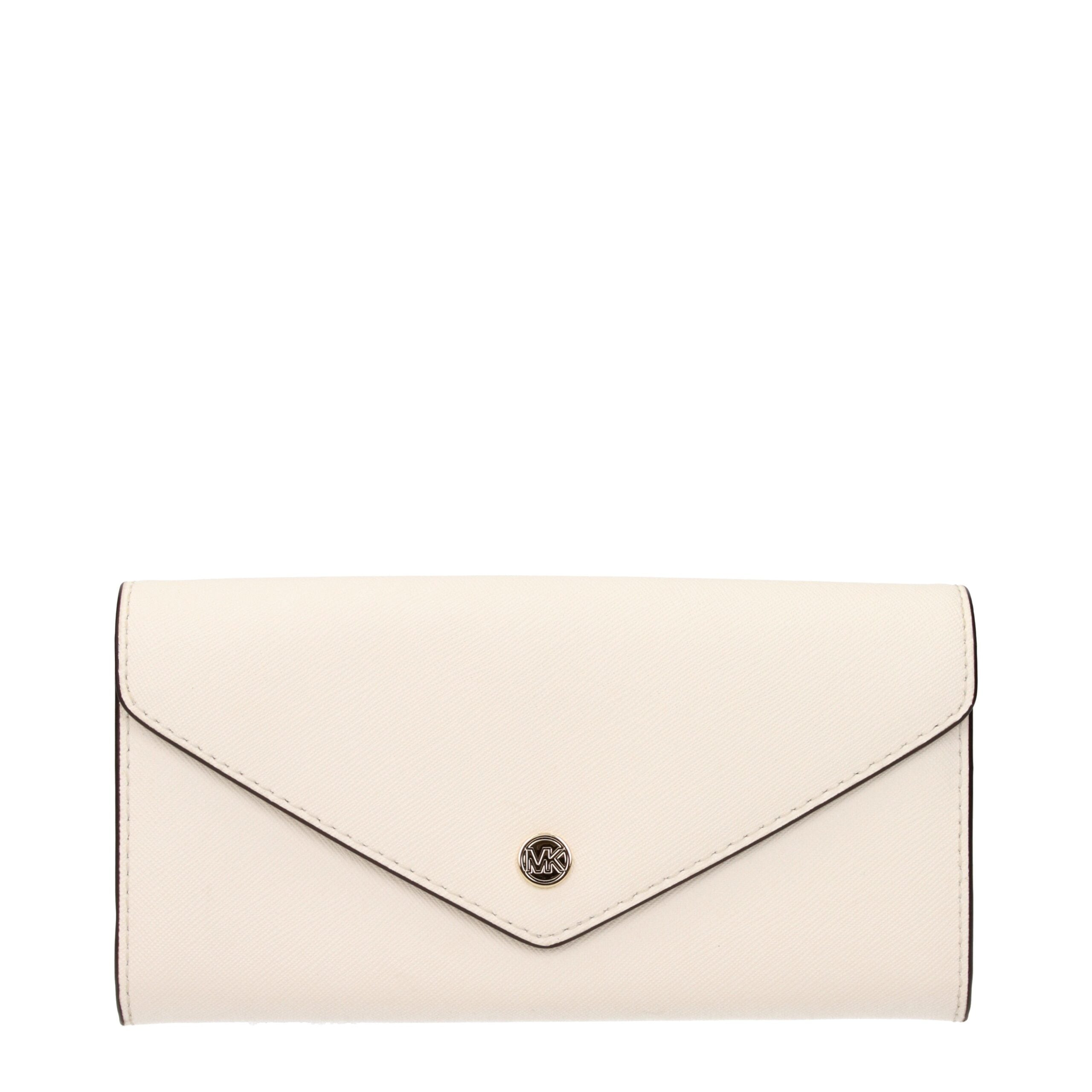 Billetera Michael Kors de cuero beige