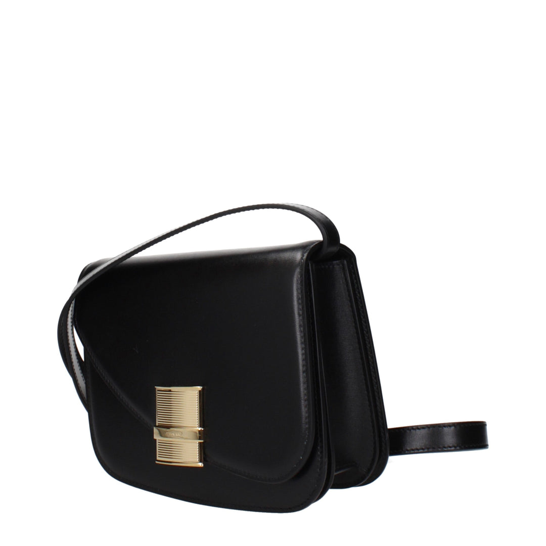 Salvatore Ferragamo svart cross-body-veske i skinn