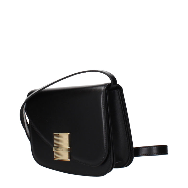 Salvatore Ferragamo svart cross-body-veske i skinn