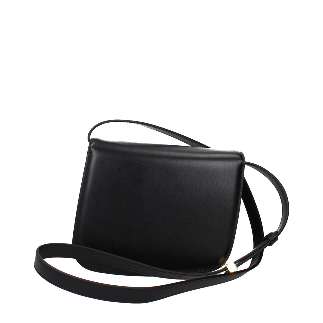 Salvatore Ferragamo svart cross-body-veske i skinn