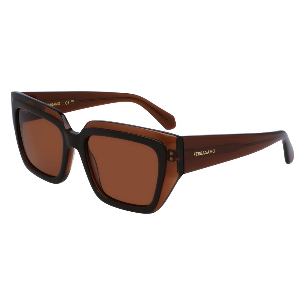 Gafas de sol Ferragamo de acetato marrón