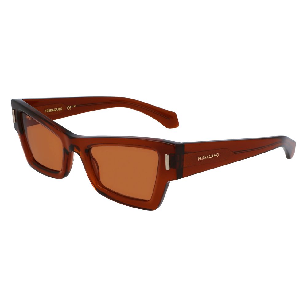 Gafas de sol Ferragamo de acetato marrón