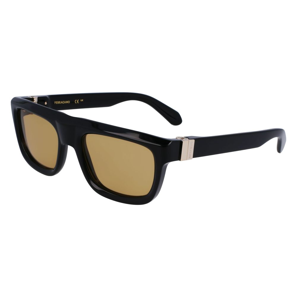 Ferragamo solbriller i svart acetat