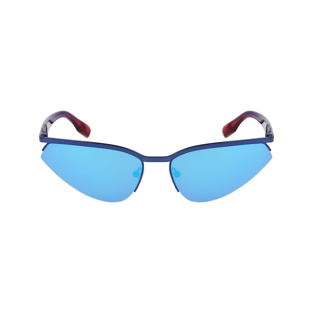 Gafas de sol de metal azul