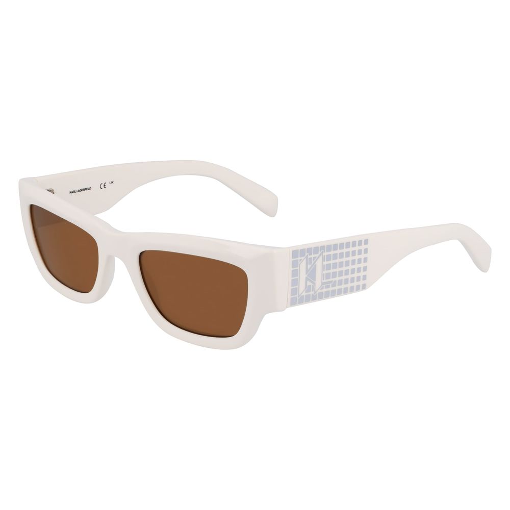 Karl Lagerfeld hvite Injected-solbriller