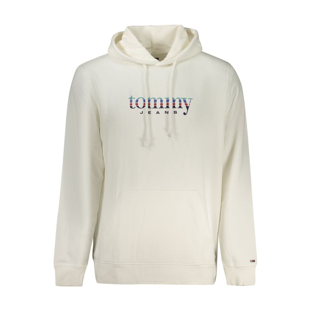 Tommy Hilfiger Hvit bomull hettegenser for menn