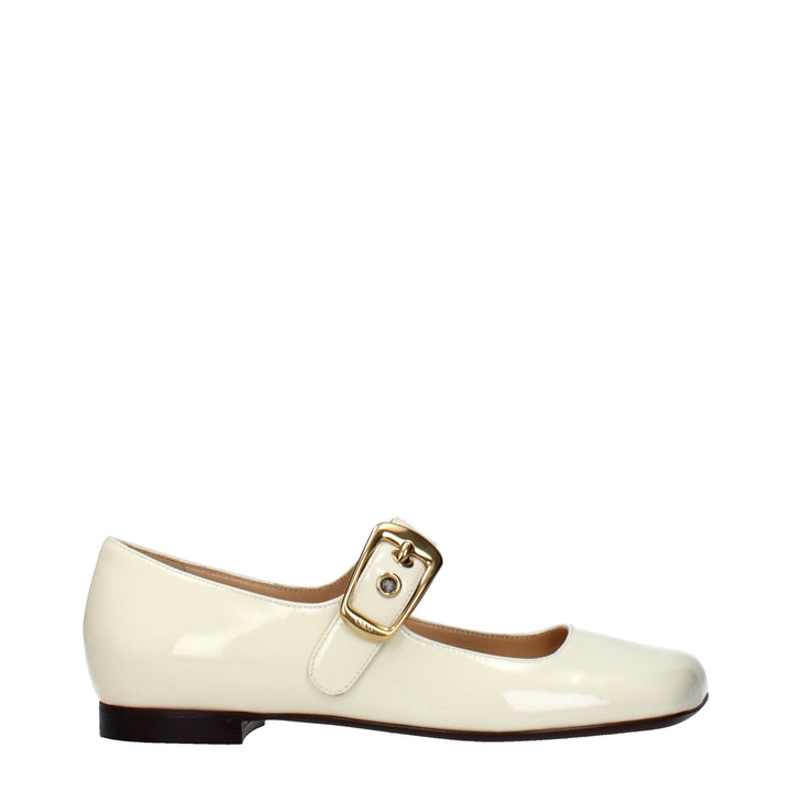 Chloé ballerinasko i beige skinn