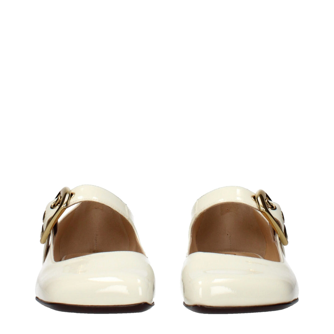 Chloé ballerinasko i beige skinn