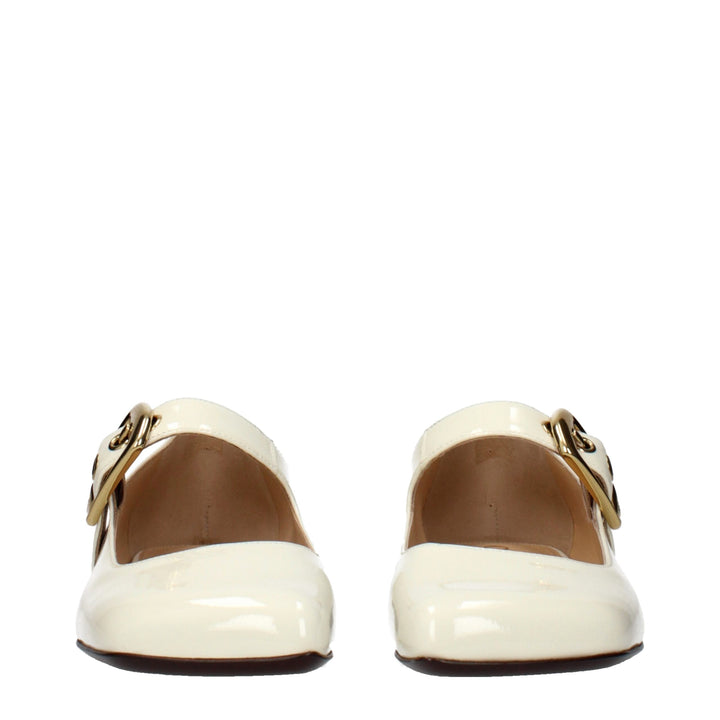Chloé ballerinasko i beige skinn
