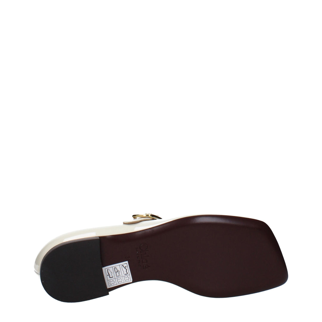 Chloé ballerinasko i beige skinn